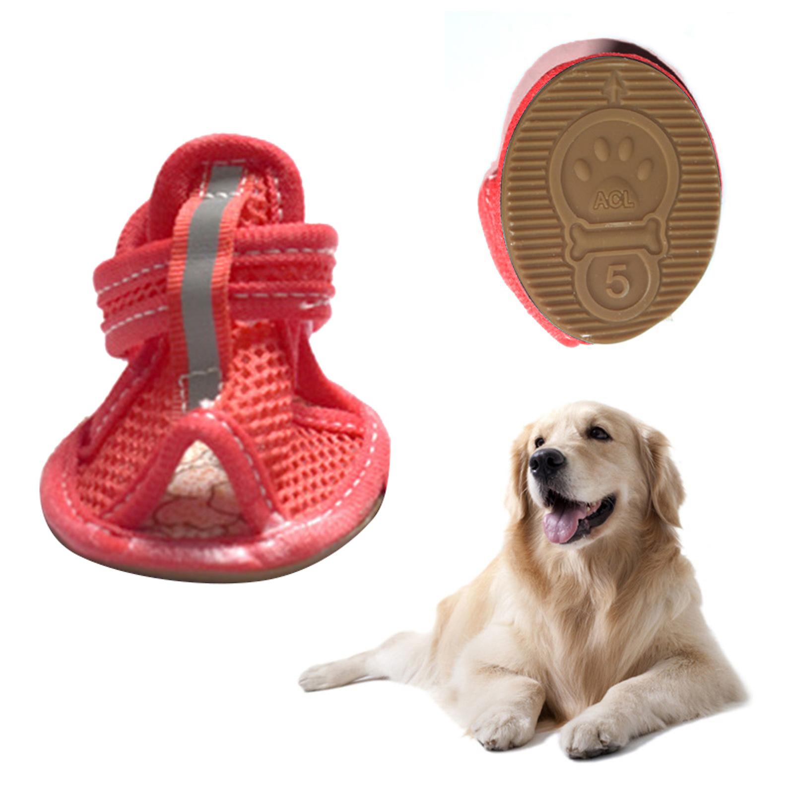 Botas Para Mascotas Huoguo, Antideslizantes, De Malla Transpirable Para Primavera Y Verano - Venta Internacional.