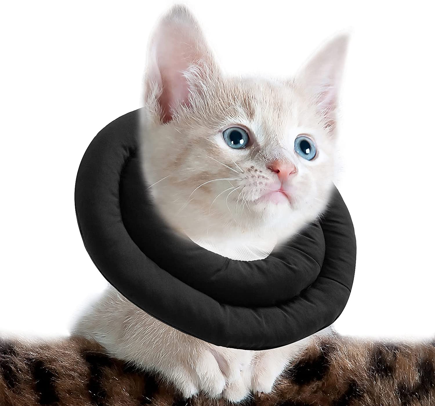 Foto 4 | Collar En Forma De Cono De Gato Ajustable, Acolchado Y Suave, De Poliéster Huoguo - Venta Internacional.