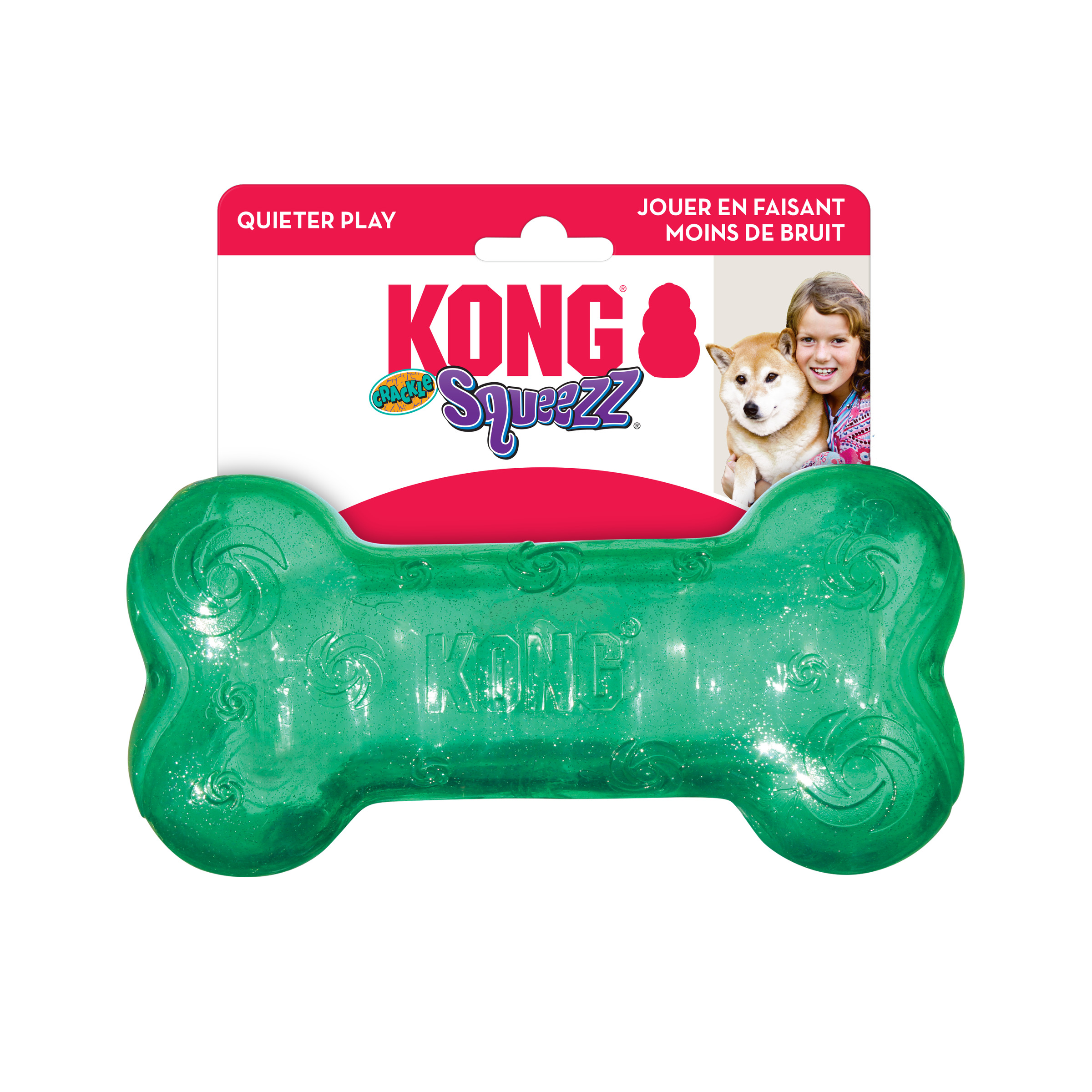 Juguete de Hueso Kong Pcn1 color Verde para Mascota