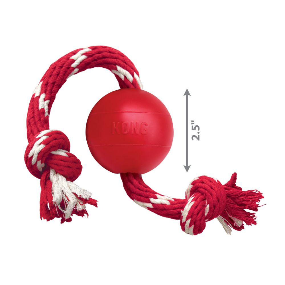 Foto 5 pulgar | Pelota con Cuerda Kong Kb21 color Rojo para Mascota