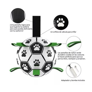 Foto 5 | Juguete para Perros Balón de Fútbol Eo Safe Imports Esi-8846 Multicolor