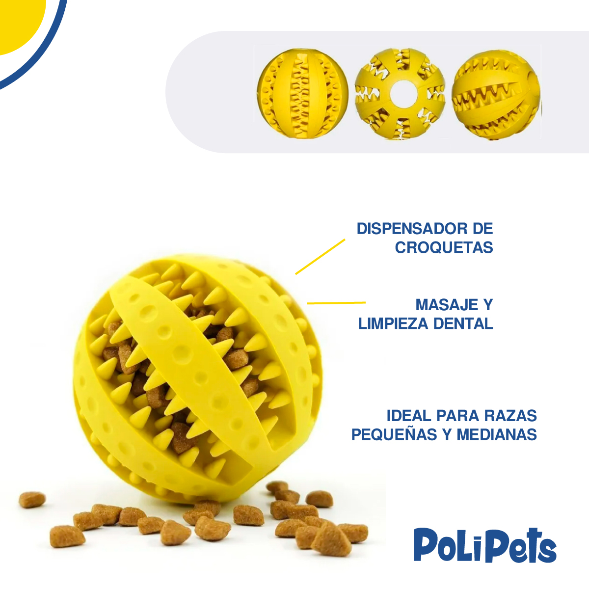 Foto 4 pulgar | Pelota Poli Pets para Perro