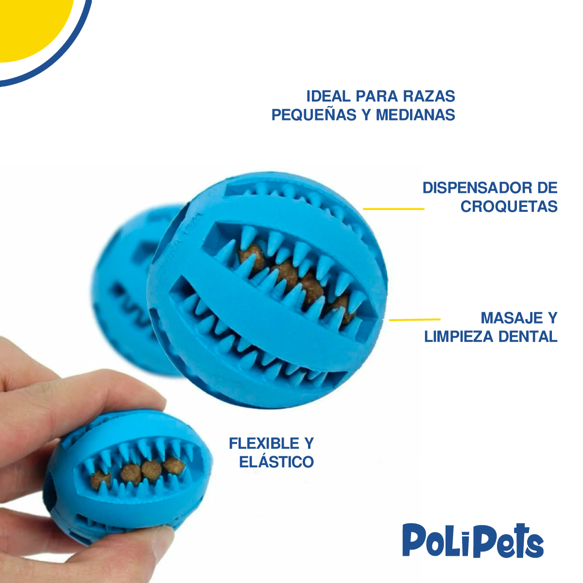 Foto 5 pulgar | Pelota Poli Pets para Perro