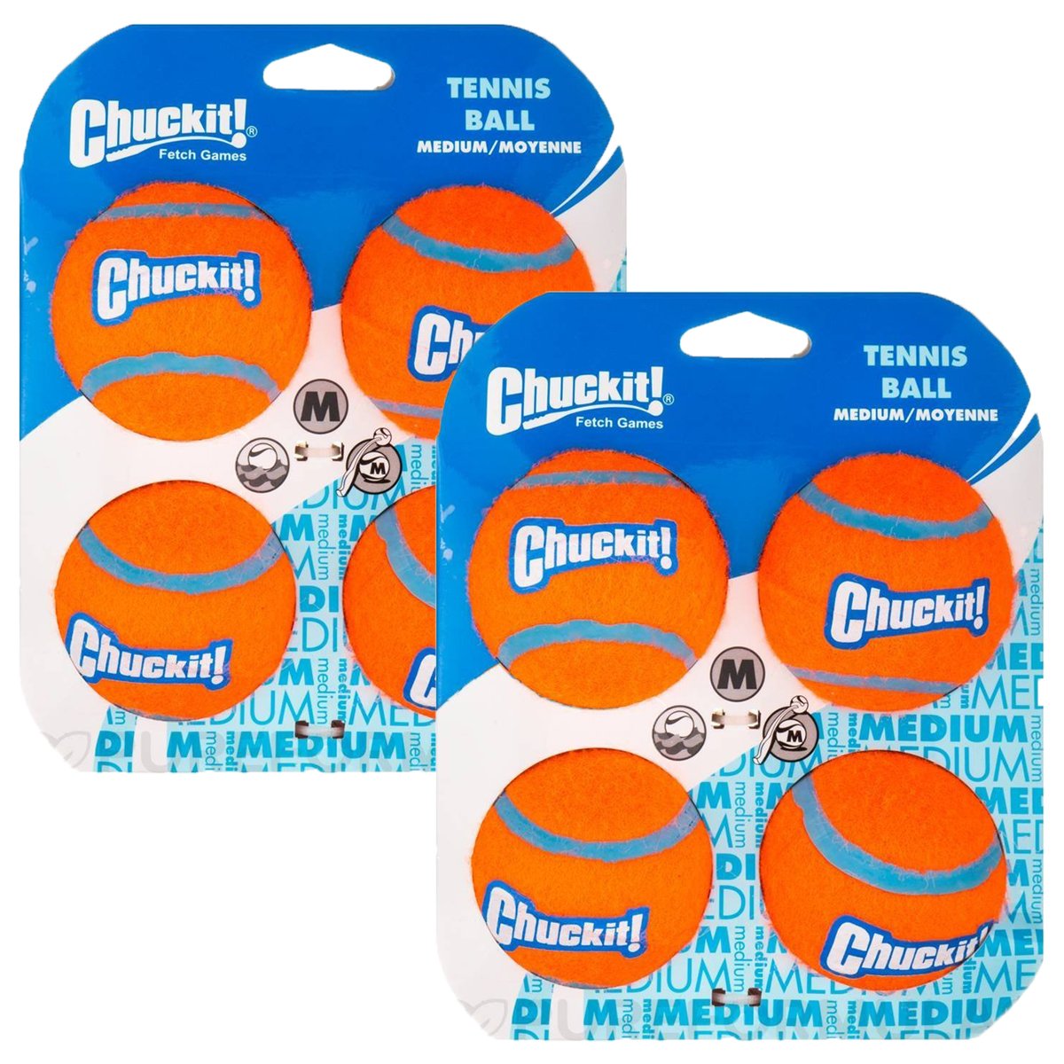 Foto 2 pulgar | ¡pelota De Tenis, Chuckit! Para Perros, Tamaño Mediano, Paquete De 8 - Venta Internacional.