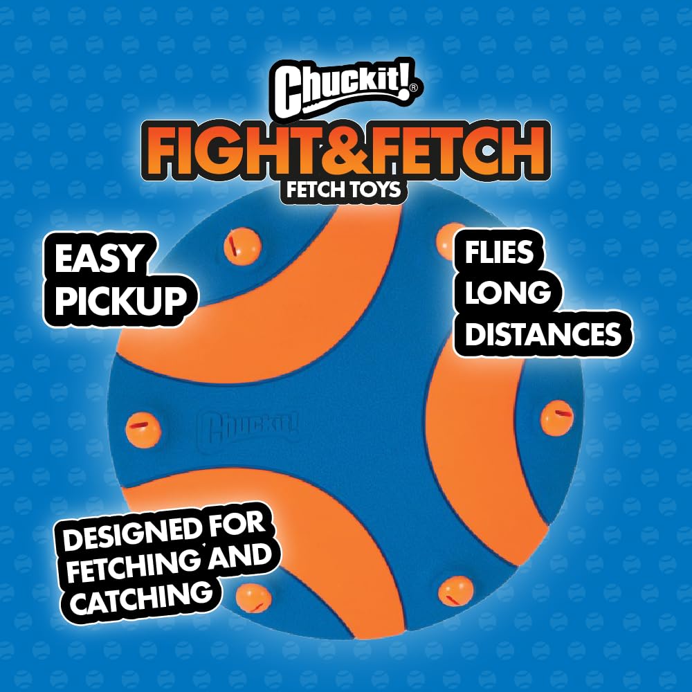 Foto 8 pulgar | Juguete Para Perros Chuckit Whistle Flight Naranja Y Azul Para Exteriores - Venta Internacional.