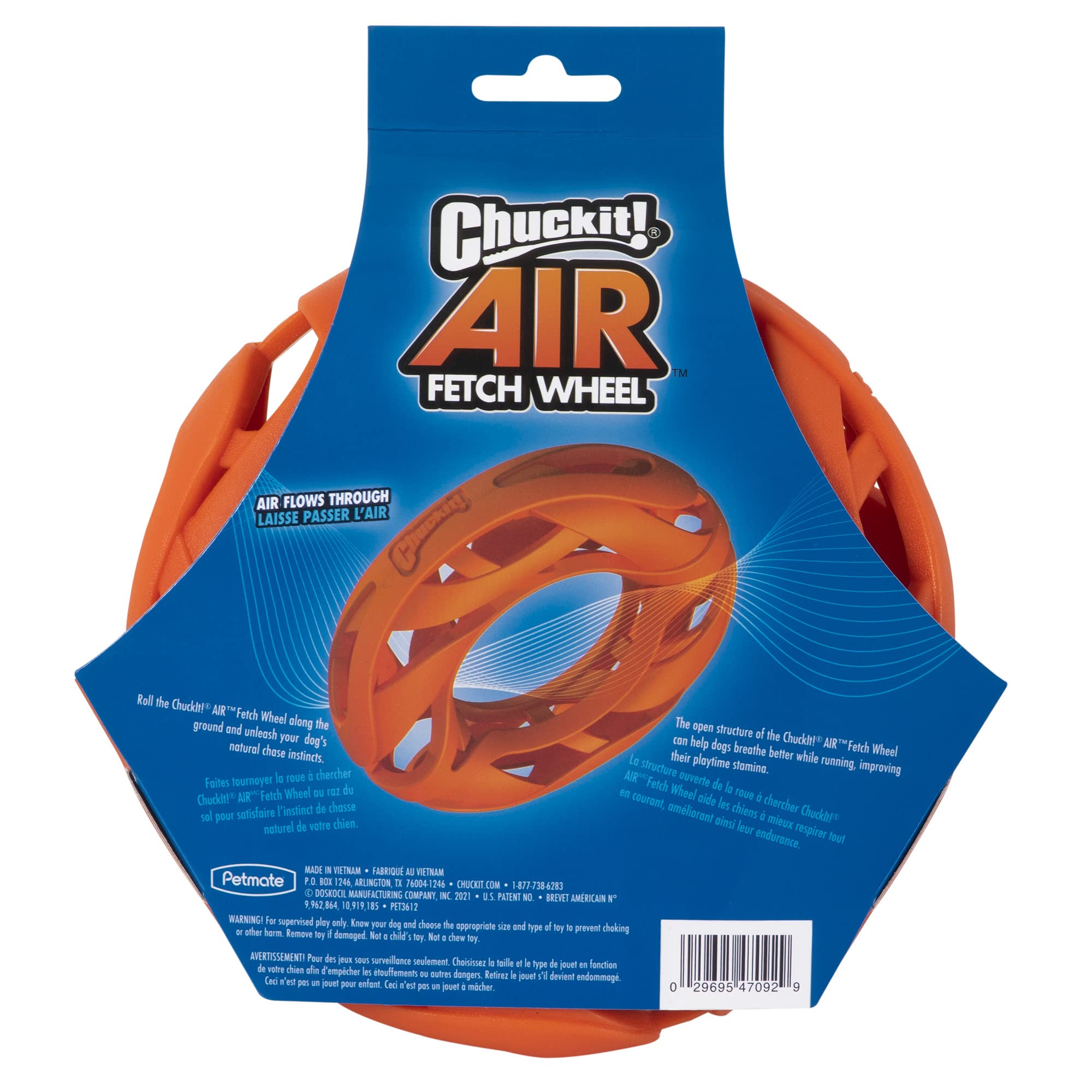 Foto 3 pulgar | Juguete Fetch Toy Chuckit Air Fetch Wheel Para Perros, Color Naranja - Venta Internacional.