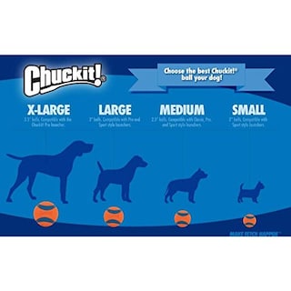 Foto 4 | Juguete Para Perros Chuckit! Paquete De 2 Bolas Strato, Tamaño Mediano - Venta Internacional.