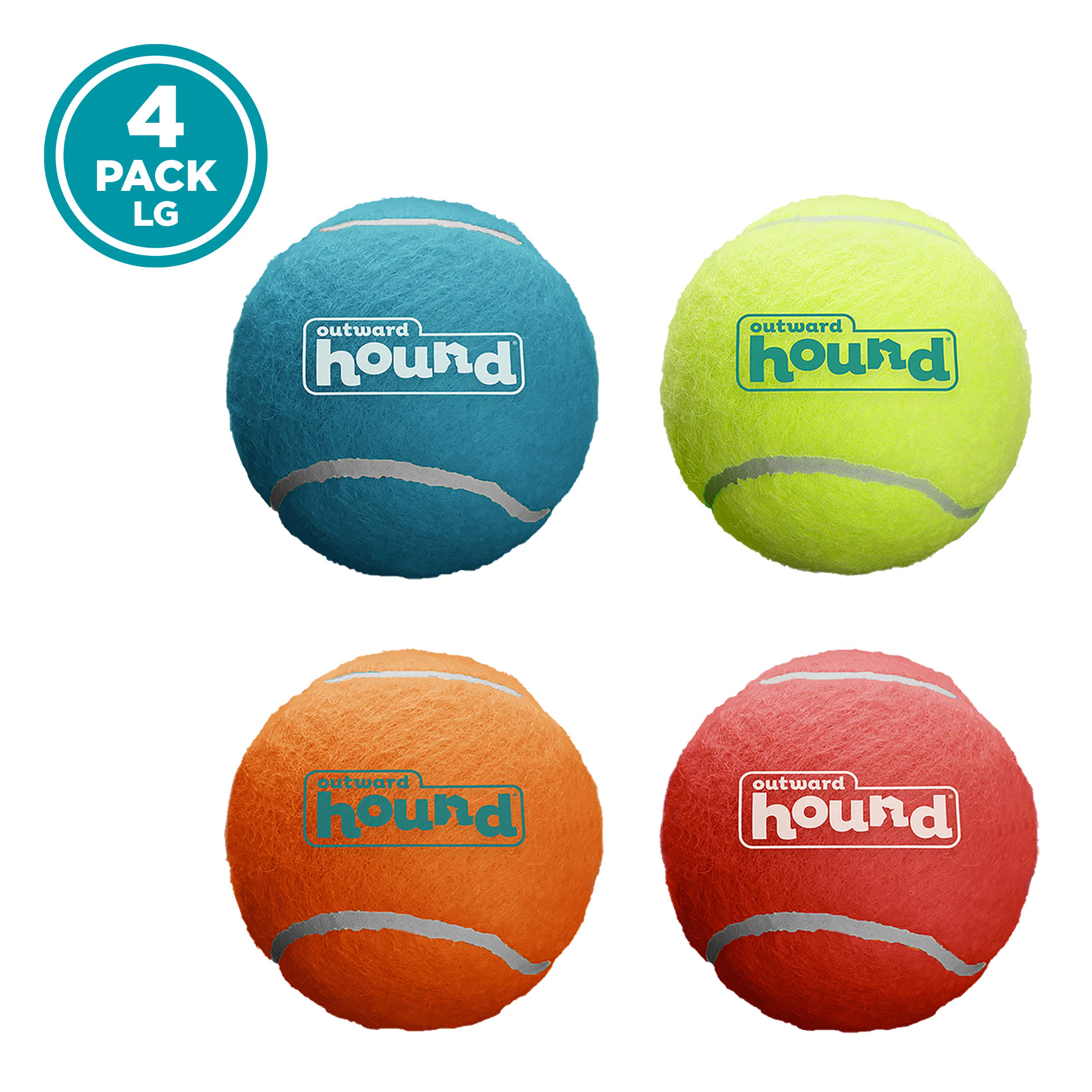 Foto 7 pulgar | Juguete Para Perros Outward Hound Squeaker Ballz Fetch, Grande, 4 Unidades - Venta Internacional.