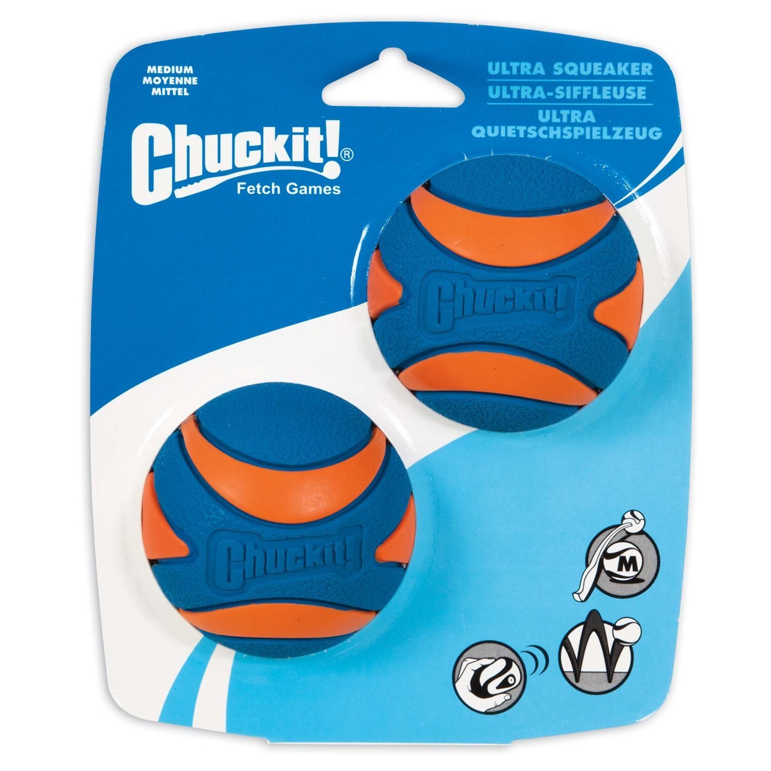 Foto 1 | Juguete Para Perros Chuckit! Pack De 6 Unidades De Ultra Squeaker Ball Para Perros Medianos - Venta Internacional.