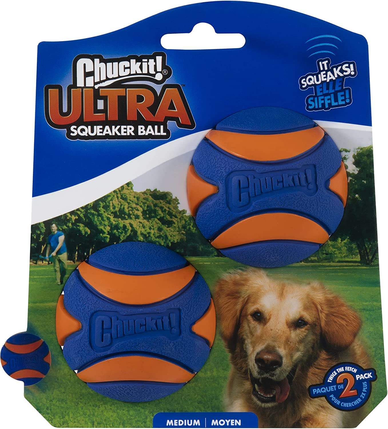 Foto 3 pulgar | Juguete Para Perros Chuckit! Pack De 6 Unidades De Ultra Squeaker Ball Para Perros Medianos - Venta Internacional.