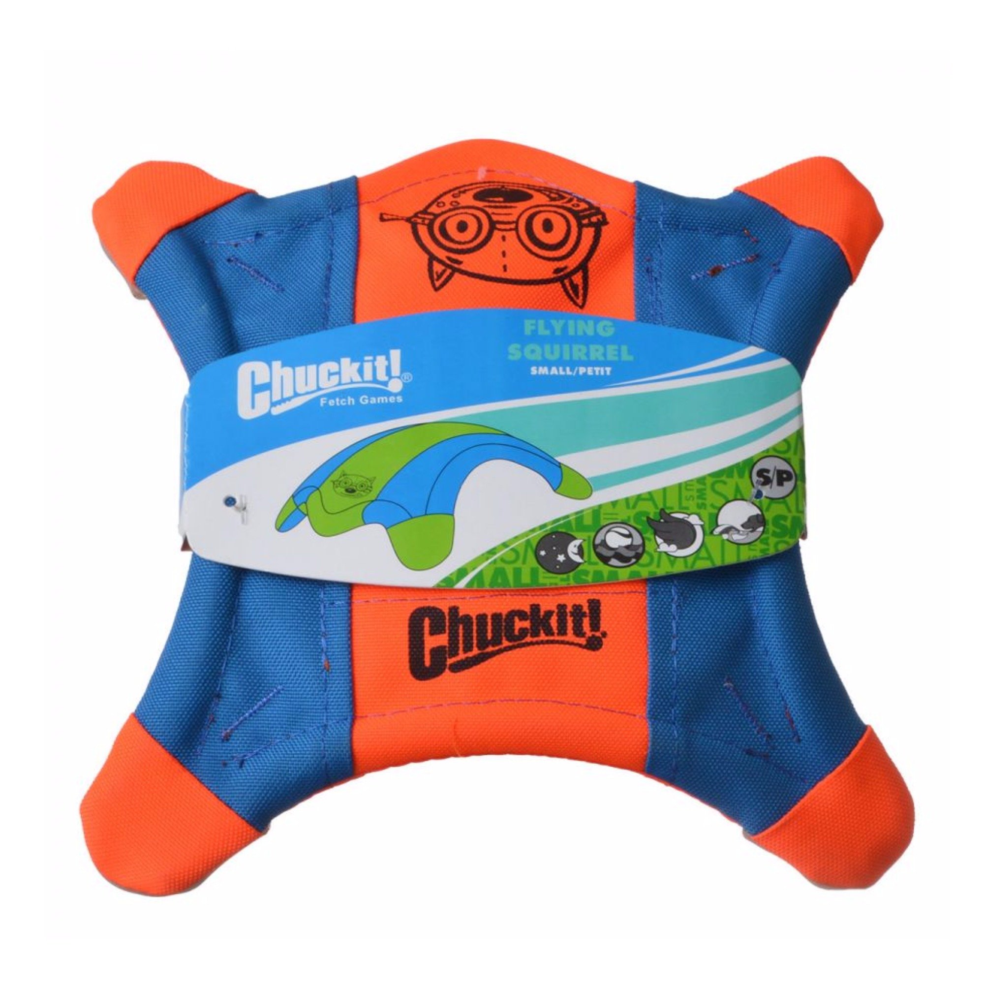 ¡lanza Toy Chuckit! Ardilla Voladora Pequeña Que Brilla En La Oscuridad - Venta Internacional.