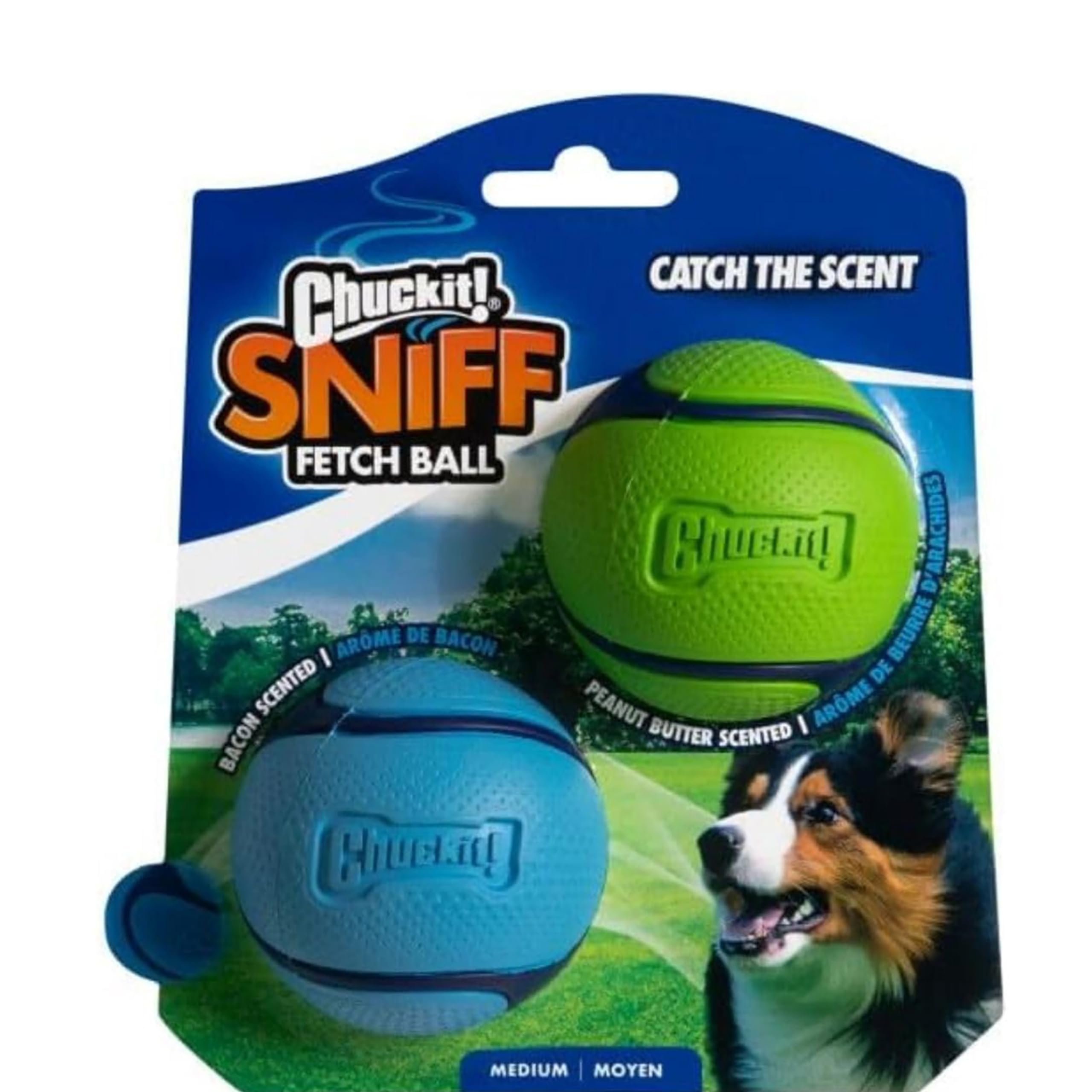 Foto 2 pulgar | Juguete Para Perros Chuckit! Sniff Ball, Goma Duradera Y Con Alto Rebote, Paquete De 2 - Venta Internacional.