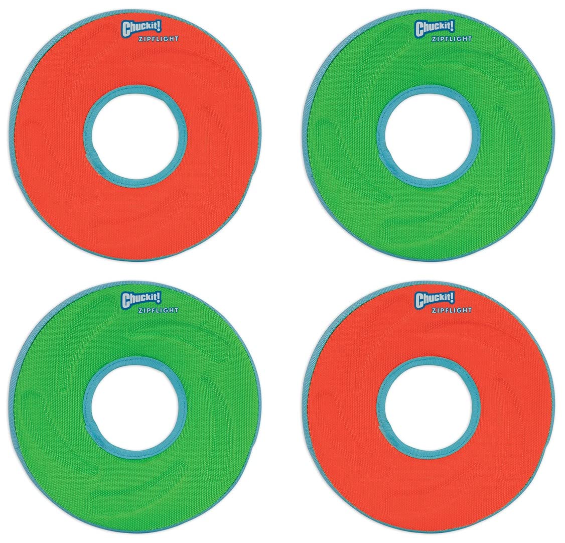 Foto 1 | Anillos Voladores Anfibios Chuckit Zipflight De Juguete Para Perros, 15 Cm, Paquete De 4 - Venta Internacional.