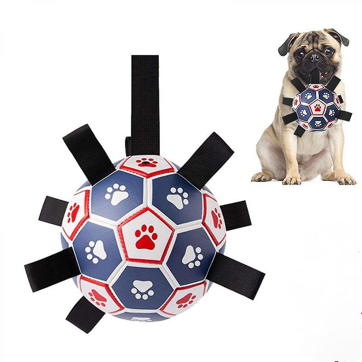 Foto 4 pulgar | Pelota De Fútbol De Juguete Para Perros Huoguo, Duradera Y Suave Para Perros Medianos - Venta Internacional.