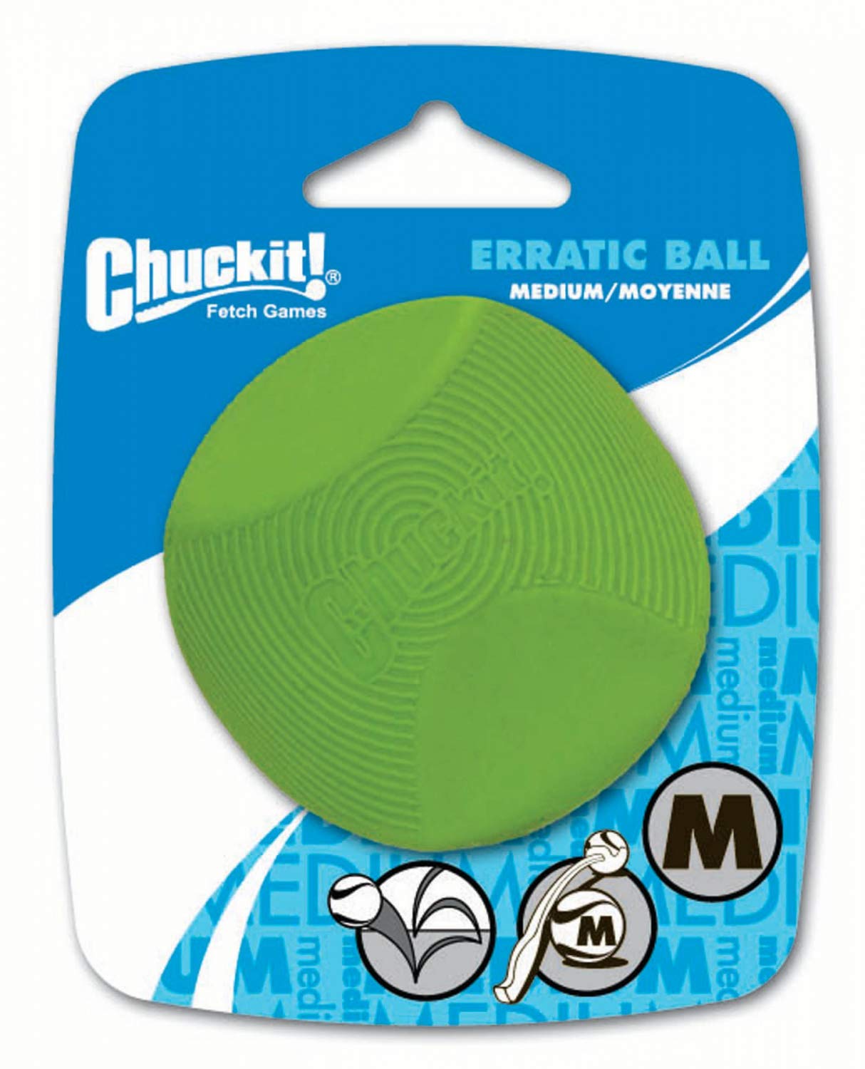 Foto 2 pulgar | Dog Fetch Toy Chuckit! Eratic Ball, Tamaño Mediano, Paquete De 1 Unidad - Venta Internacional.
