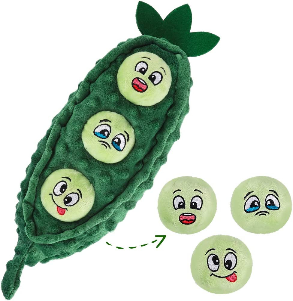 Peluche Para Perros Squeaky Toys Huoguo Con Forma De Guisante Con 3 Pelotas De Juego Fetch - Venta Internacional.