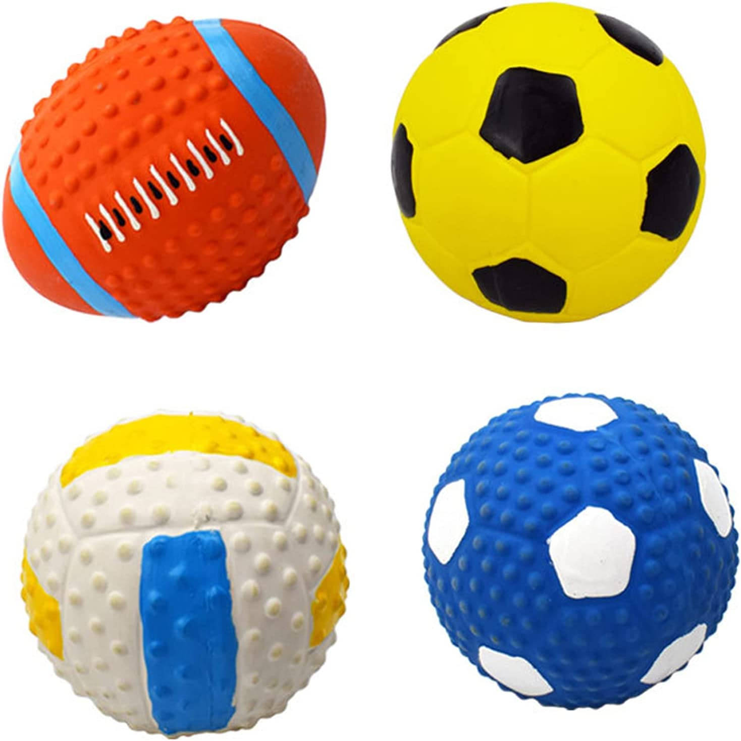 Pelotas De Goma De Látex Natural Huoguo T'chaque Squeaky De Juguete Para Perros - Venta Internacional.