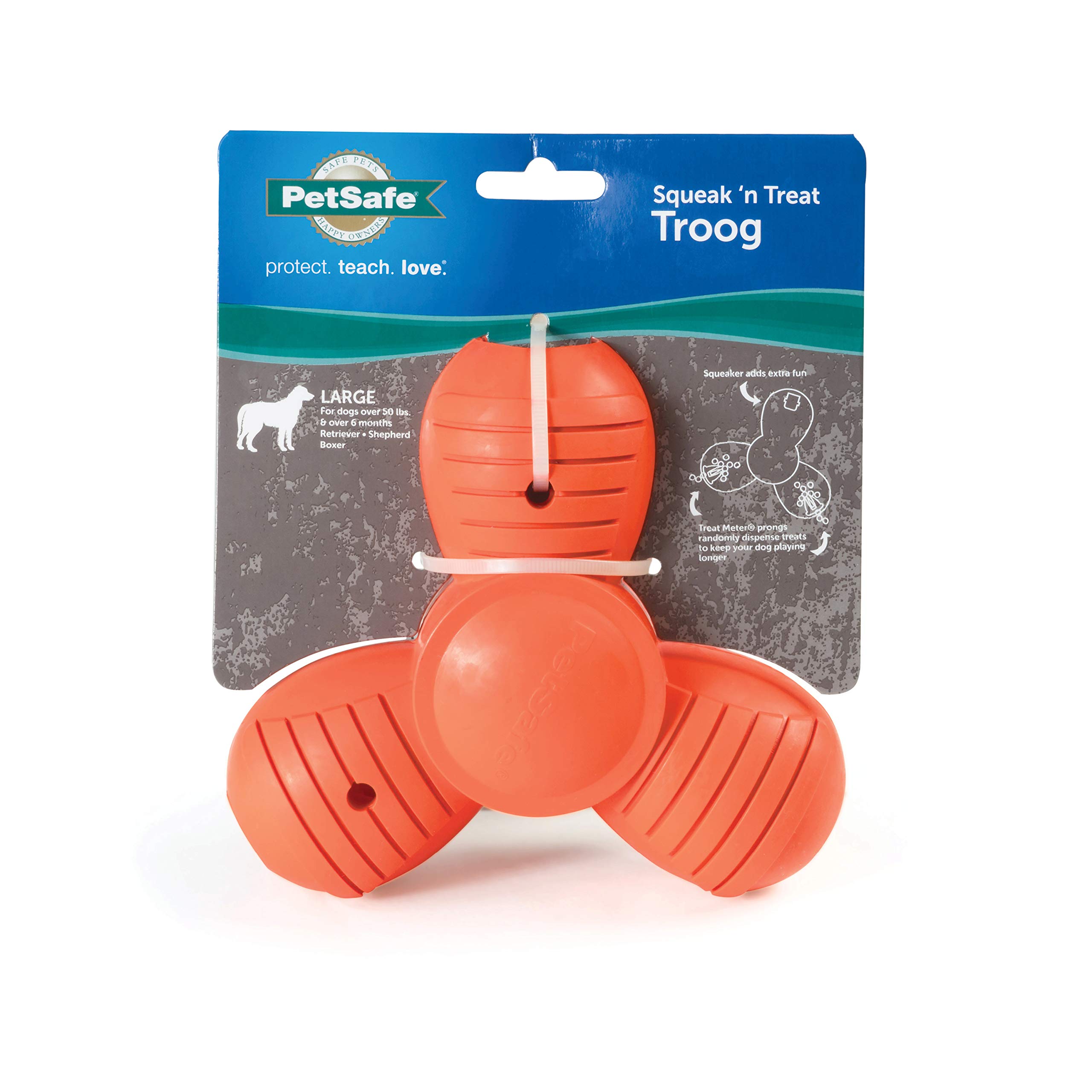 Foto 2 pulgar | Juguete Para Masticar Para Mascotas Petsafe, Tamaño Grande, Para Deportistas, Que Squeak 'n' Treat - Venta Internacion