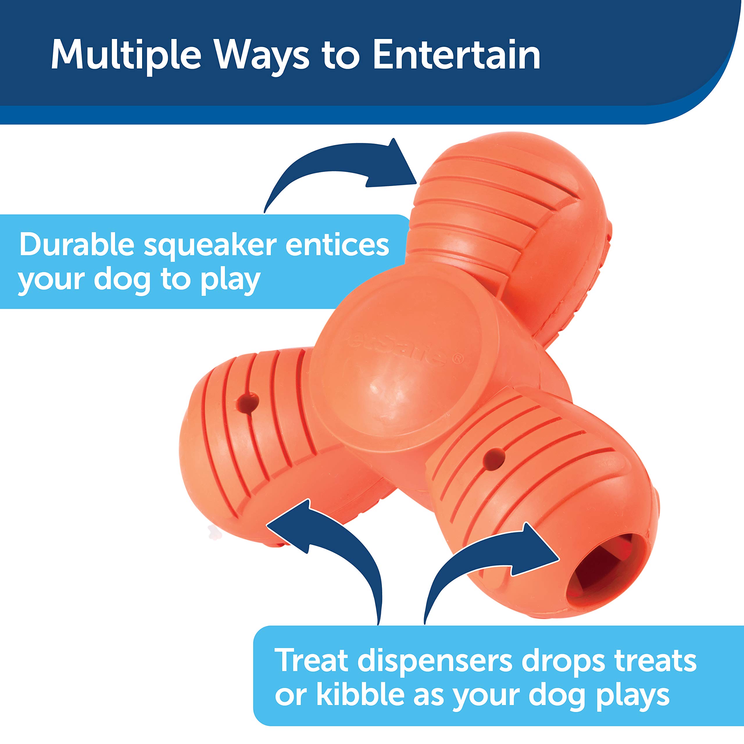 Foto 4 pulgar | Juguete Para Masticar Para Mascotas Petsafe, Tamaño Grande, Para Deportistas, Que Squeak 'n' Treat - Venta Internacion
