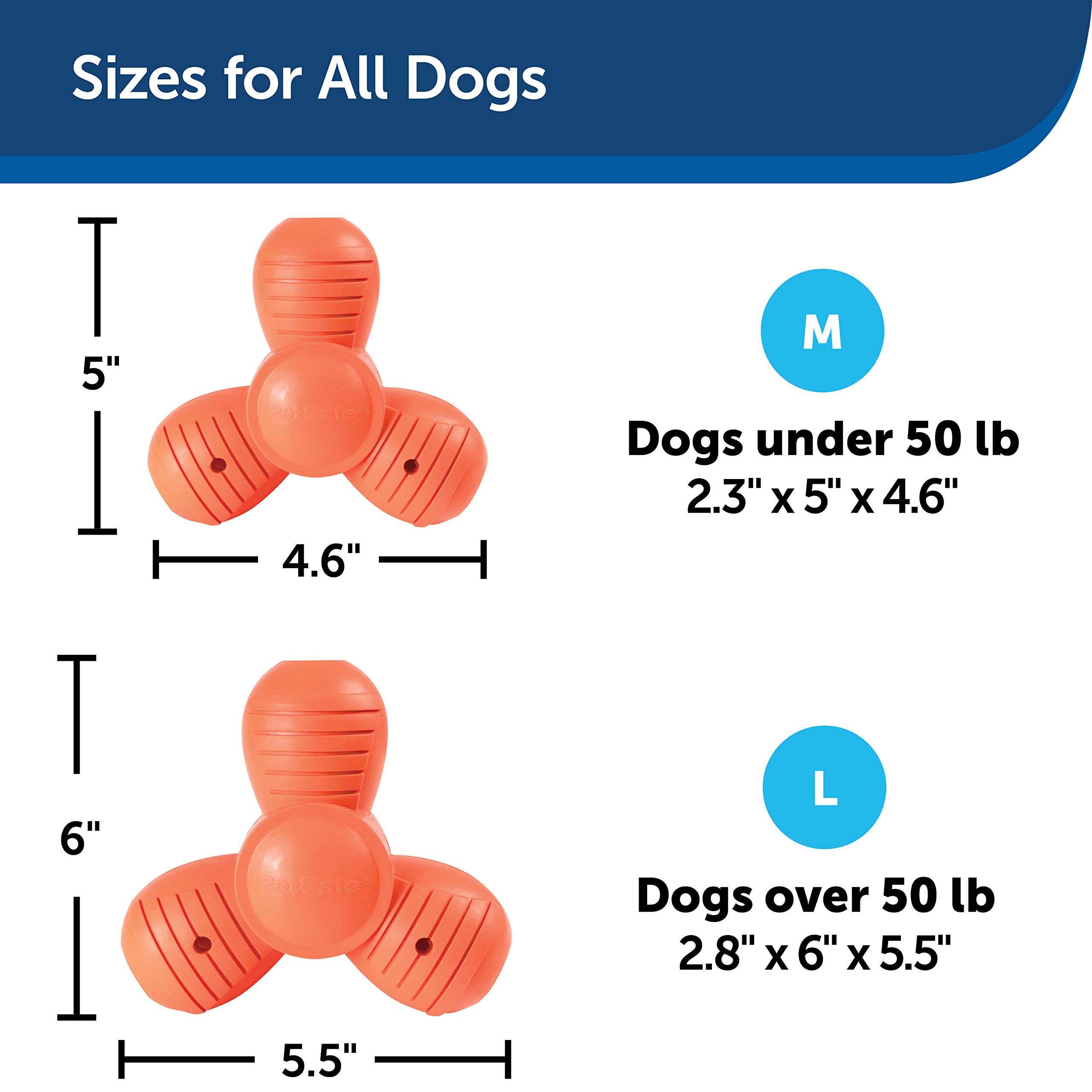 Foto 7 pulgar | Juguete Para Masticar Para Mascotas Petsafe, Tamaño Grande, Para Deportistas, Que Squeak 'n' Treat - Venta Internacion