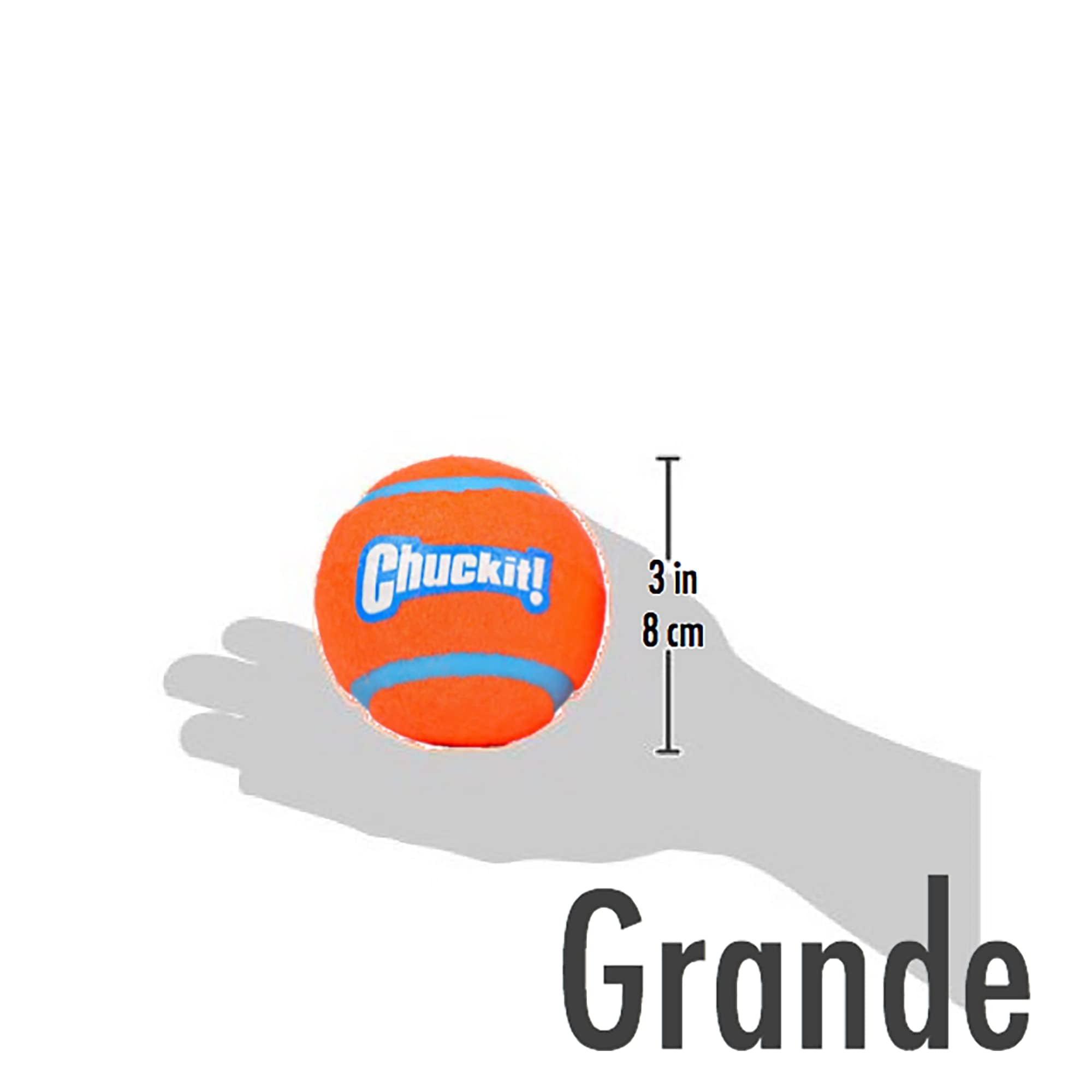 Foto 6 pulgar | Juguete Para Perros Chuckit! Pelota De Tenis Para Perros Grandes De 27 A 45 Kg, Paquete De 2 - Venta Internacional.