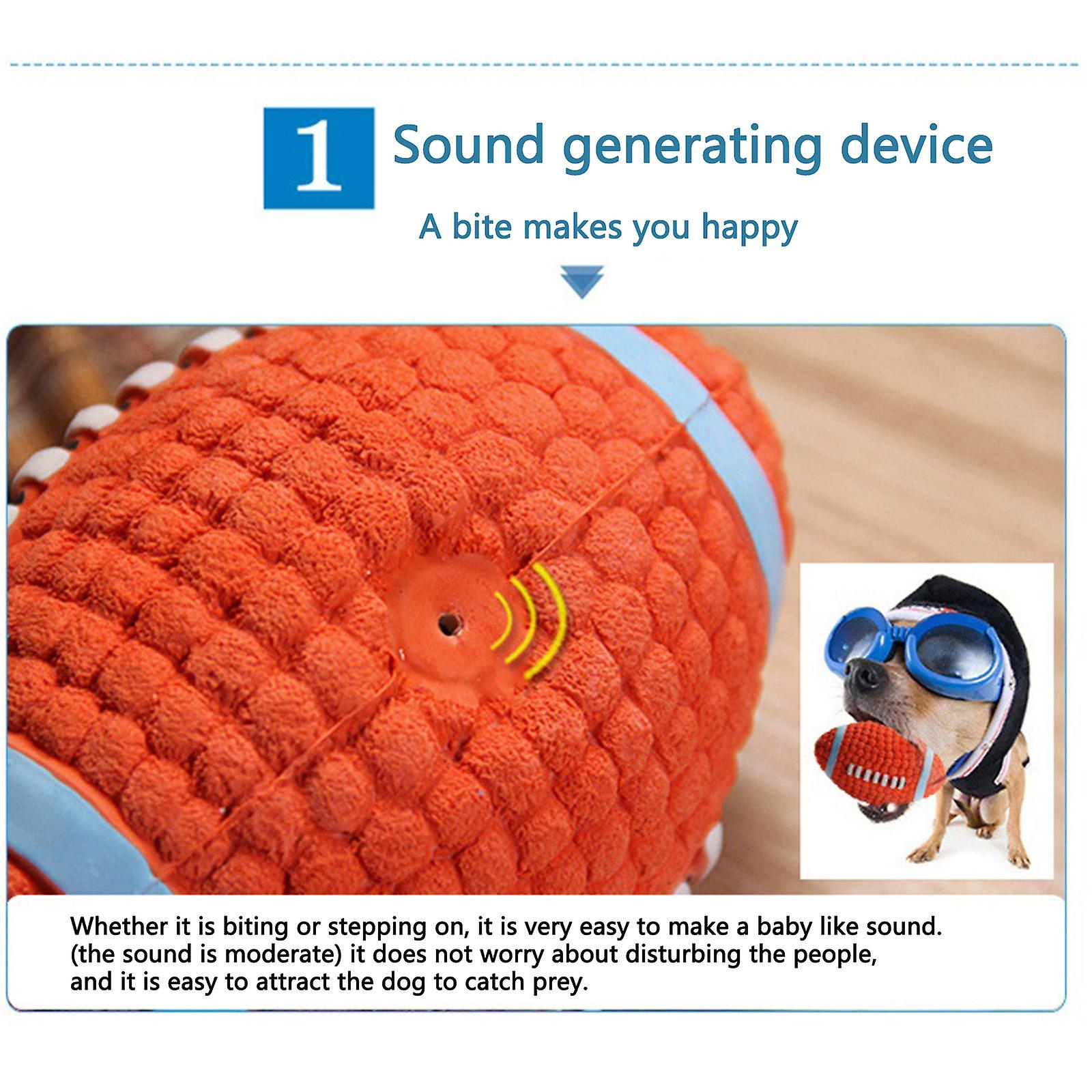 Foto 6 pulgar | Juguete Vocal De Peluche Para Perros Con Forma De Bola Para Masticar Dientes - Venta Internacional.