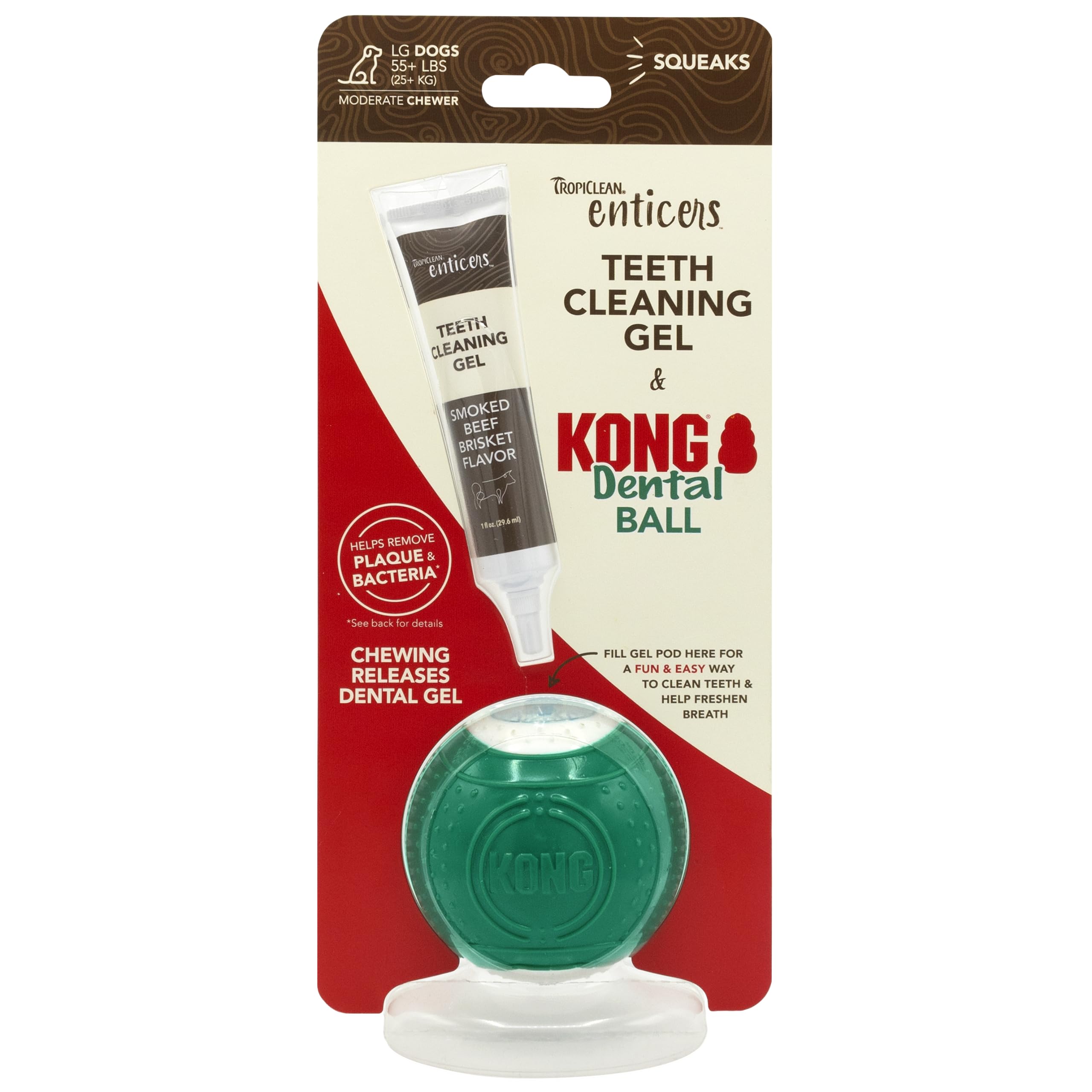 Foto 2 pulgar | Kit De Pelotas Dentales Tropiclean Enticers Kong Para Perros Grandes - Venta Internacional.