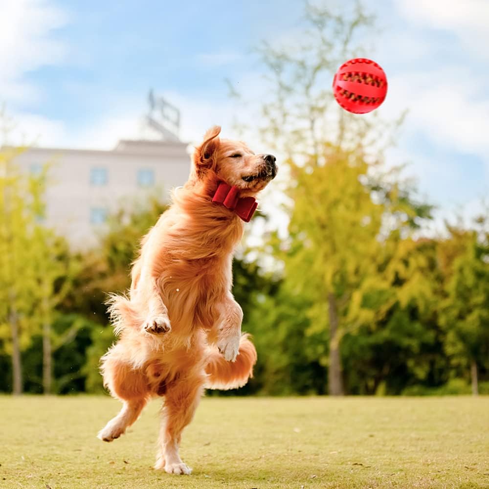 Foto 7 pulgar | Pelota De Juguete Para Perro Dispensador De Premios Con Textura De Picos Suaves Color Azul Y Rojo