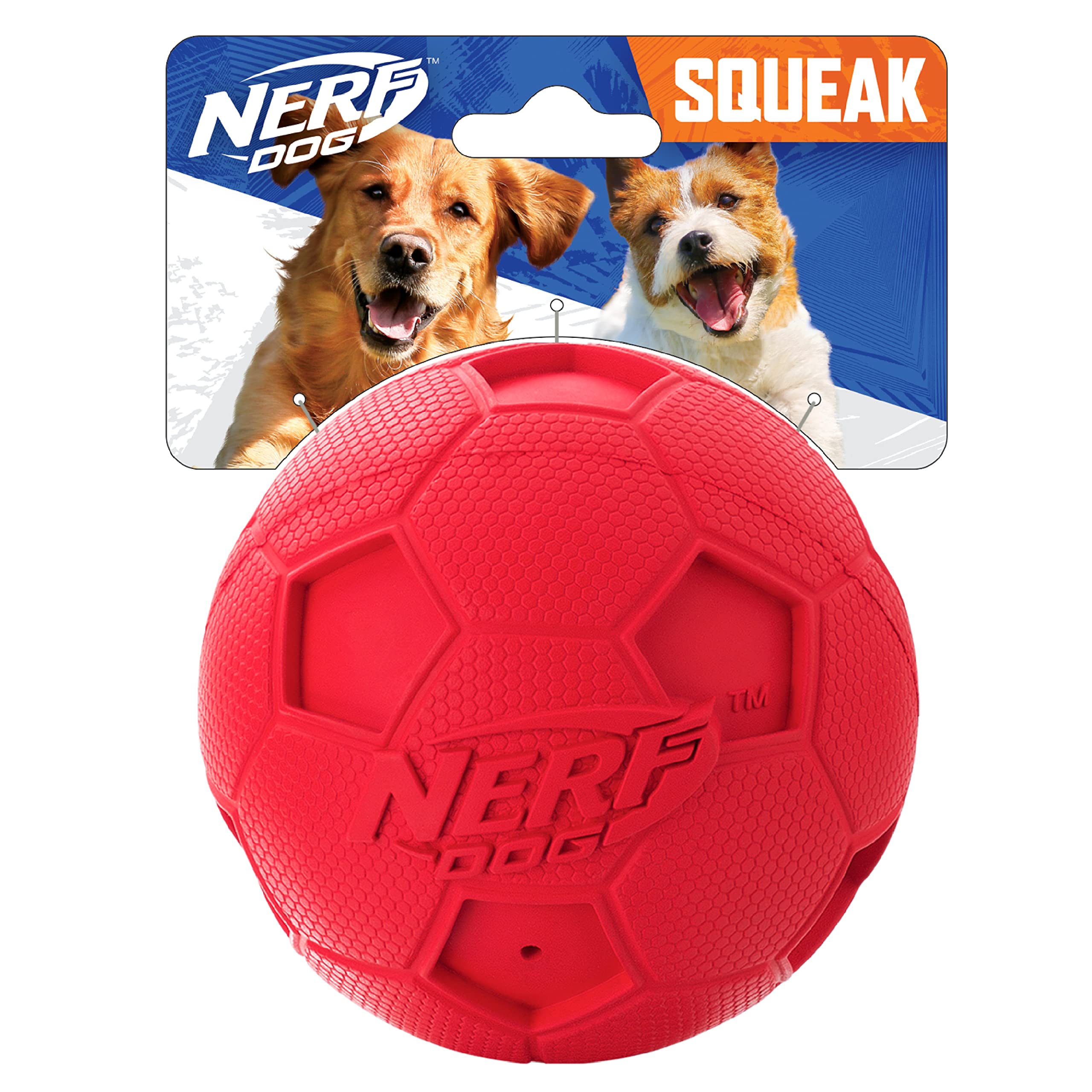 Foto 2 pulgar | Pelota De Fútbol Para Perros Dog Toy Nerf Dog Con Chirriador Interactivo De 10 Cm, Color Rojo - Venta Internacional.