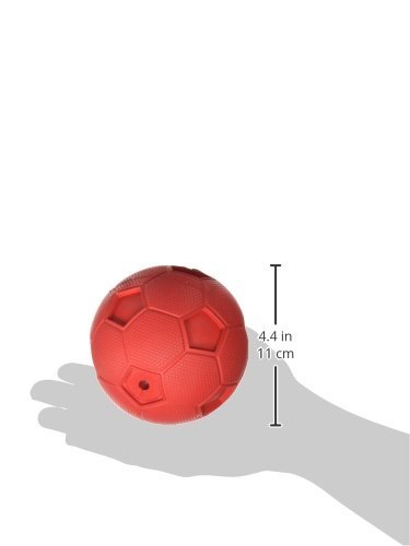 Foto 3 pulgar | Pelota De Fútbol Para Perros Dog Toy Nerf Dog Con Chirriador Interactivo De 10 Cm, Color Rojo - Venta Internacional.