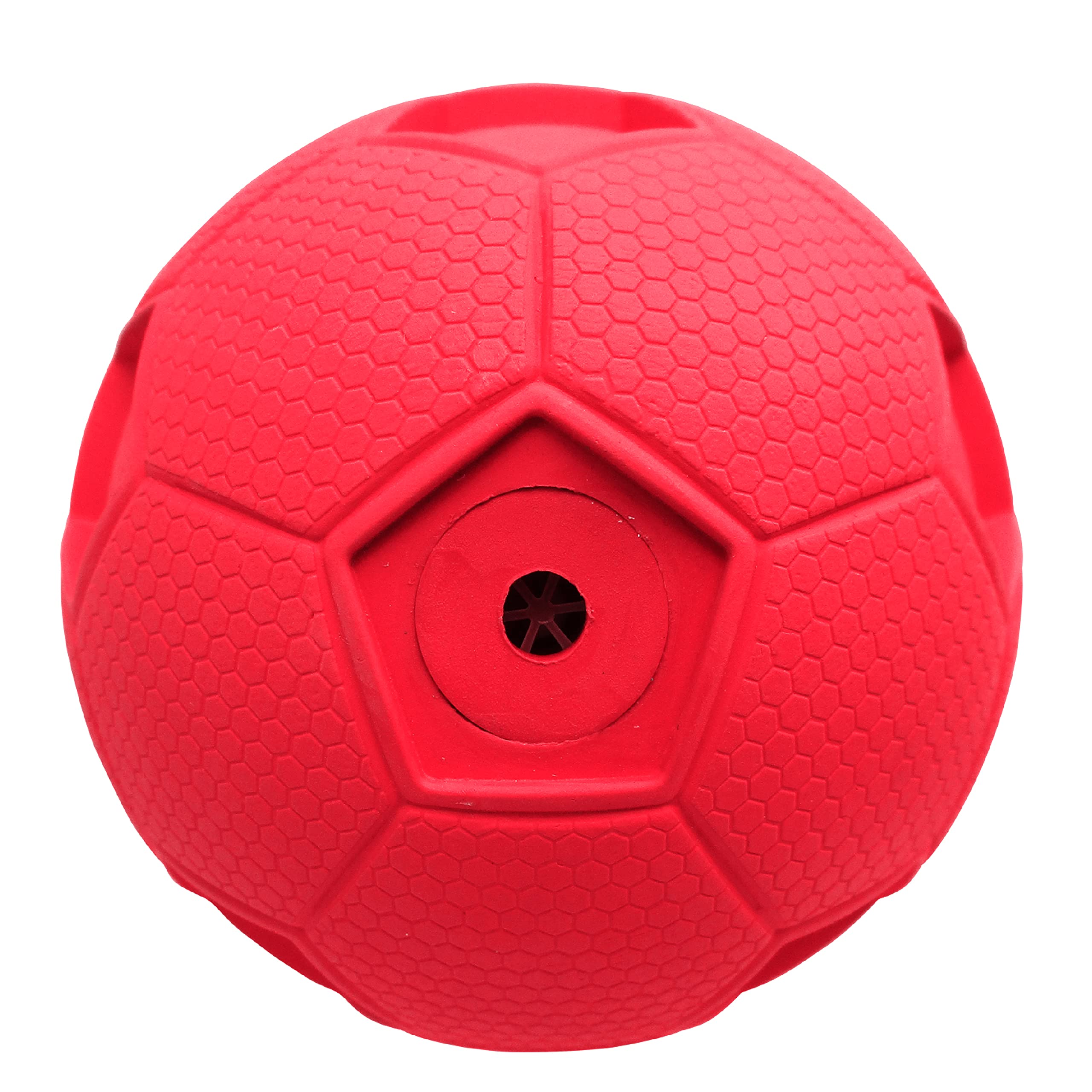 Foto 5 | Pelota De Fútbol Para Perros Dog Toy Nerf Dog Con Chirriador Interactivo De 10 Cm, Color Rojo - Venta Internacional.