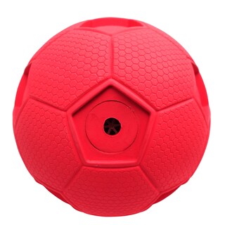 Foto 5 | Pelota De Fútbol Para Perros Dog Toy Nerf Dog Con Chirriador Interactivo De 10 Cm, Color Rojo - Venta Internacional.