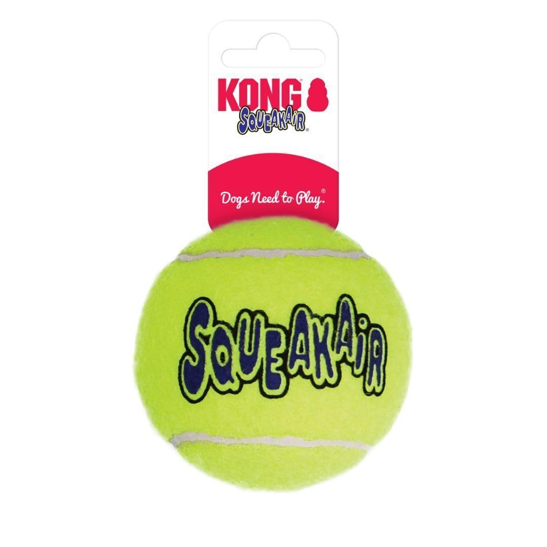 Pelotas De Tenis Dog Toy Kong Air Squeaker, Tamaño Xl, Paquete De 4 - Venta Internacional.