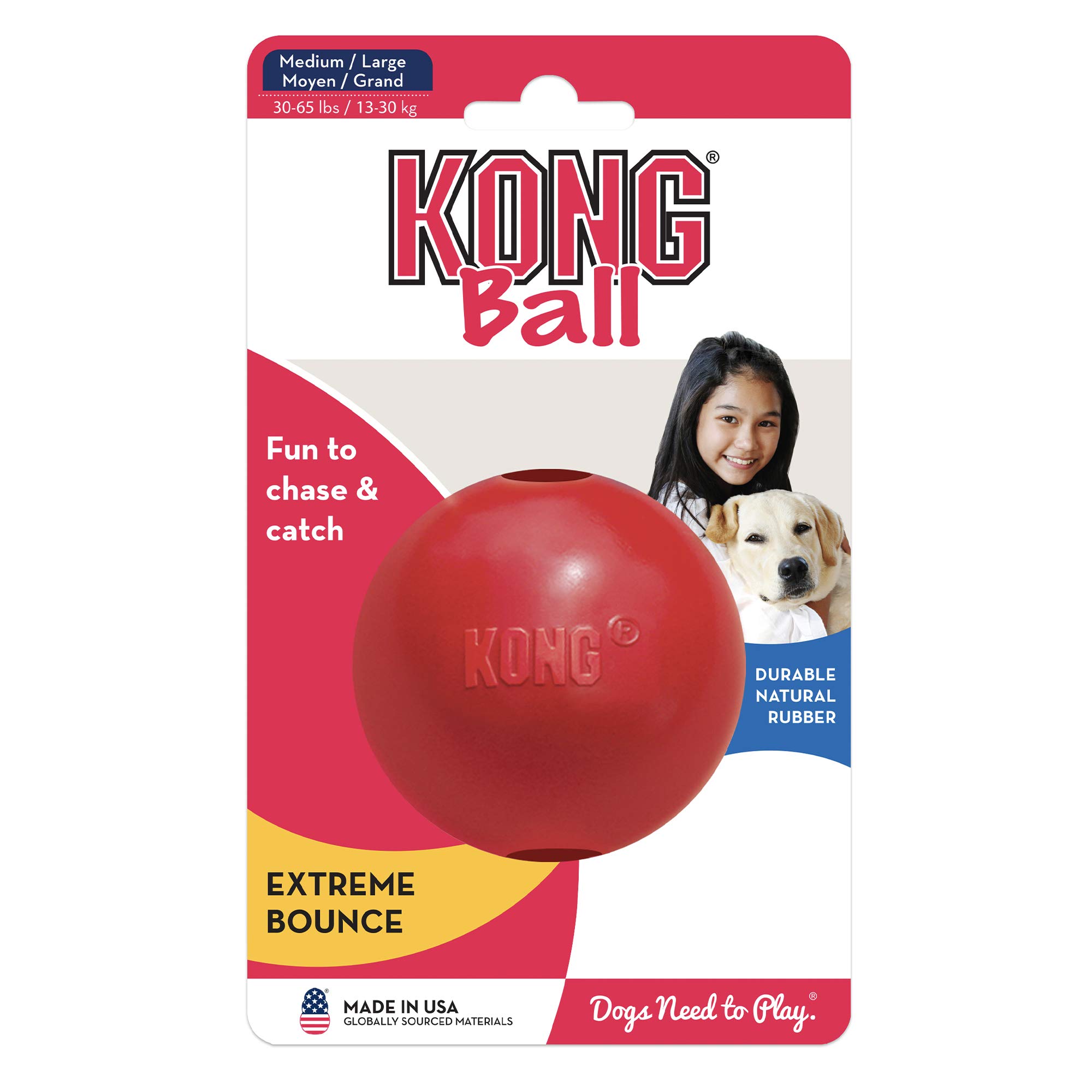 Foto 5 pulgar | Toy Ball Kong Rojo Para Perros Medianos Y Grandes - Venta Internacional.