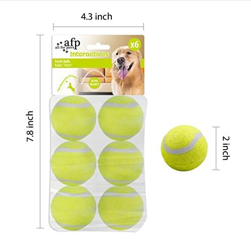 Foto 3 pulgar | Pelotas De Tenis All For Paws Super Bounce Para Perros, Paquete De 6 - Venta Internacional.