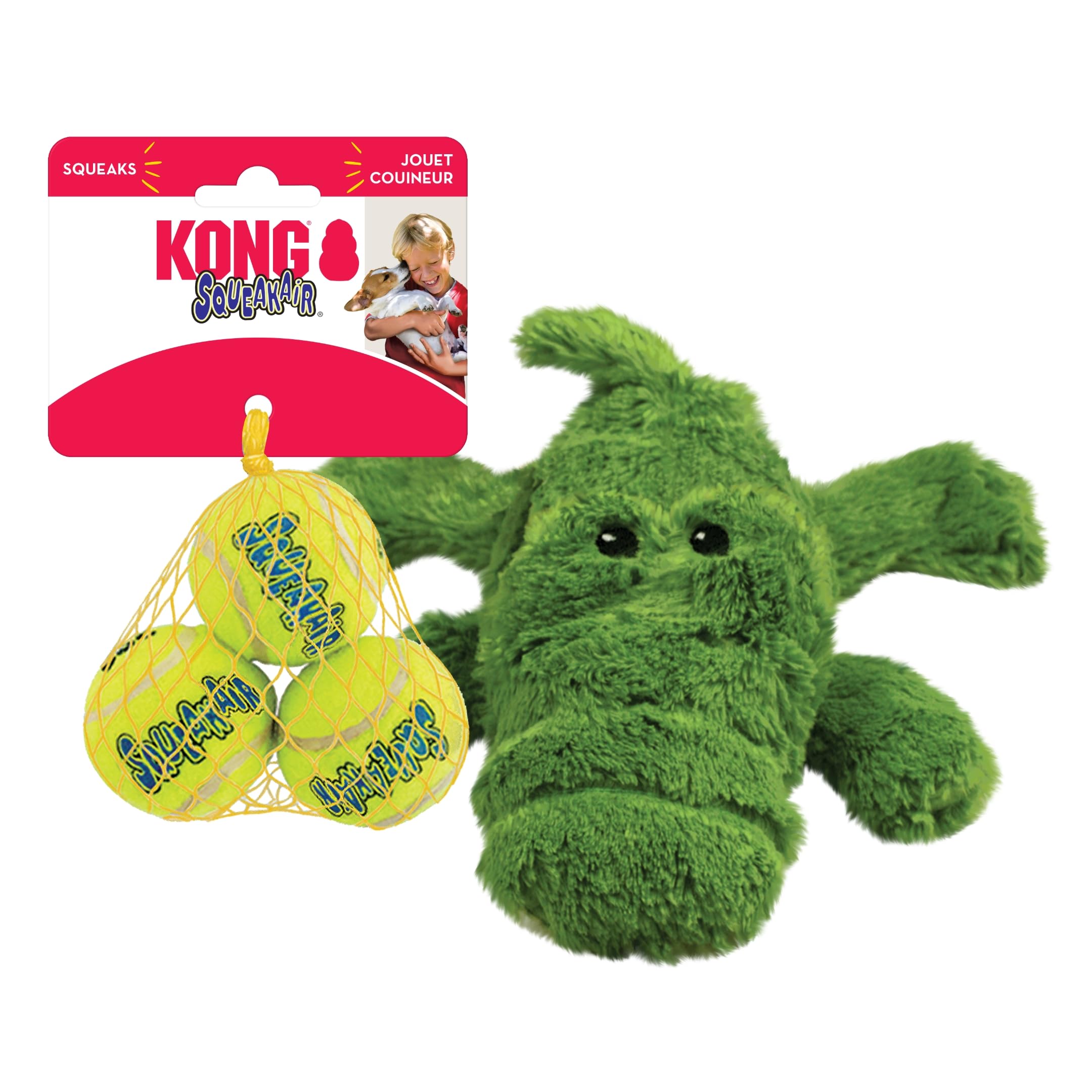 Foto 2 pulgar | Pelotas De Cocodrilo Y Squeakair Kong Cozie Ali De Pet Supplies (paquete De 3) - Venta Internacional.