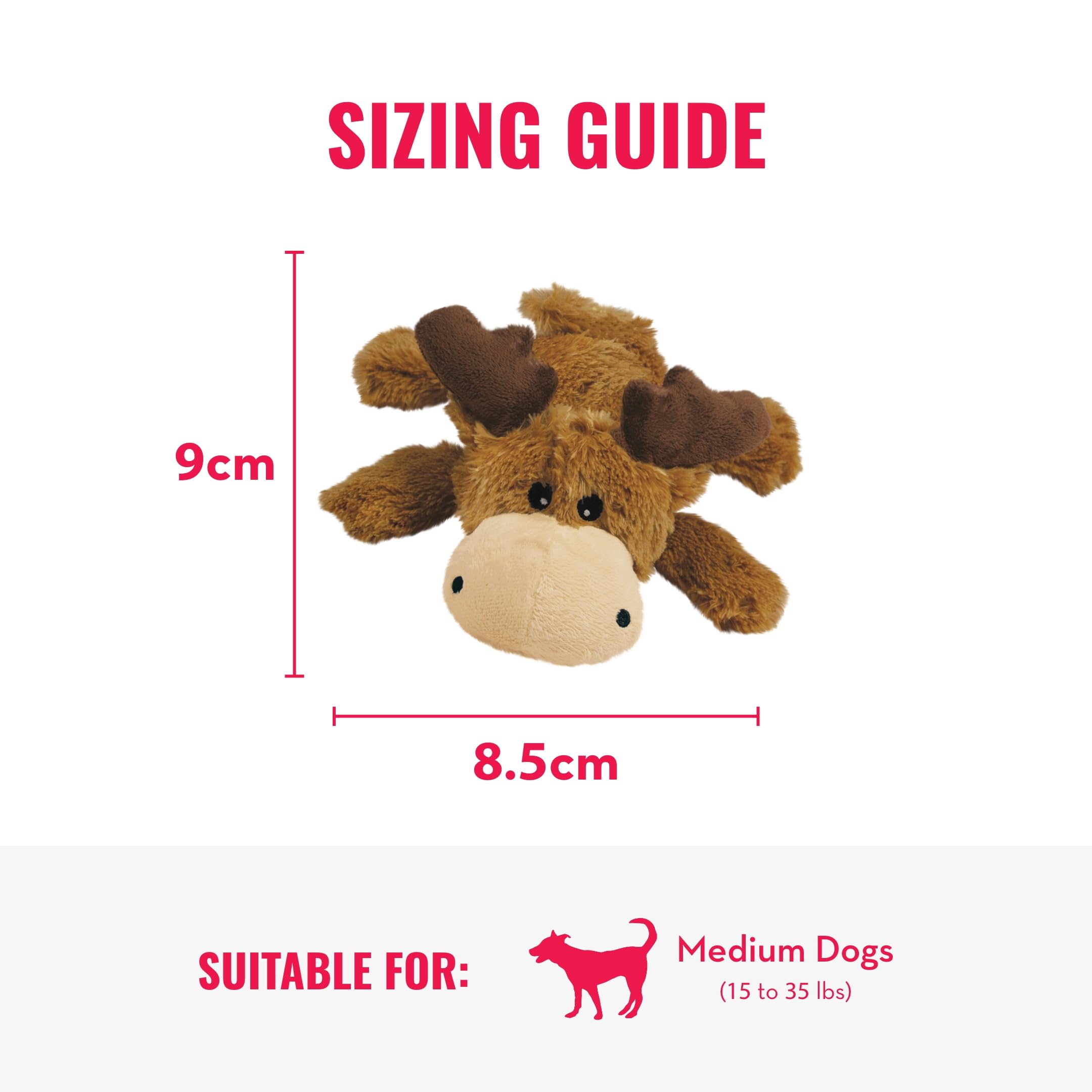 Foto 2 | Pack De 3 Pelotas Kong Cozie Marvin Moose & Squeakair De Pet Supplies - Venta Internacional.