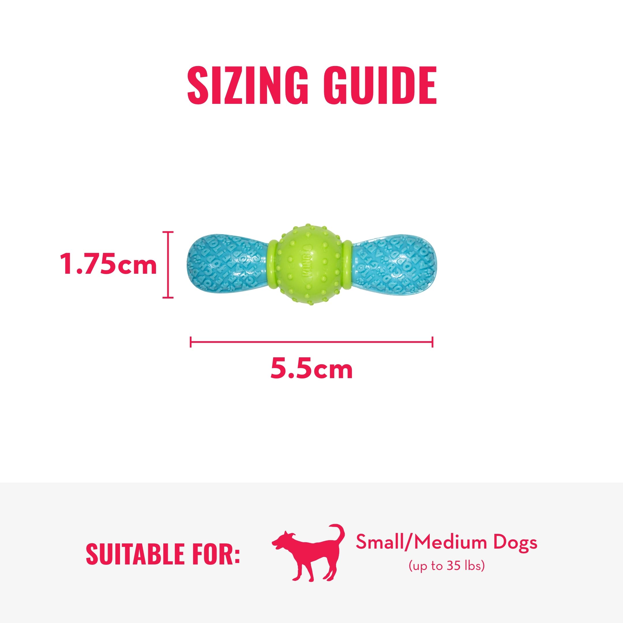 Foto 5 pulgar | Juguete Dental Masticable Para Perros Kong Corestrength Pajarita Bone - Venta Internacional.