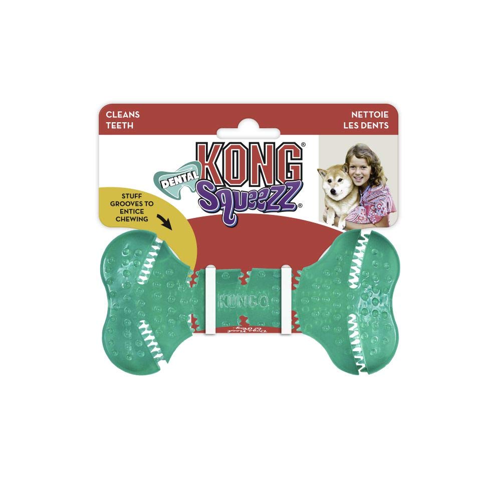 Foto 4 pulgar | Juguete Para Perros Kong Squeezz Dental Bone Para Limpiar Los Dientes - Venta Internacional.