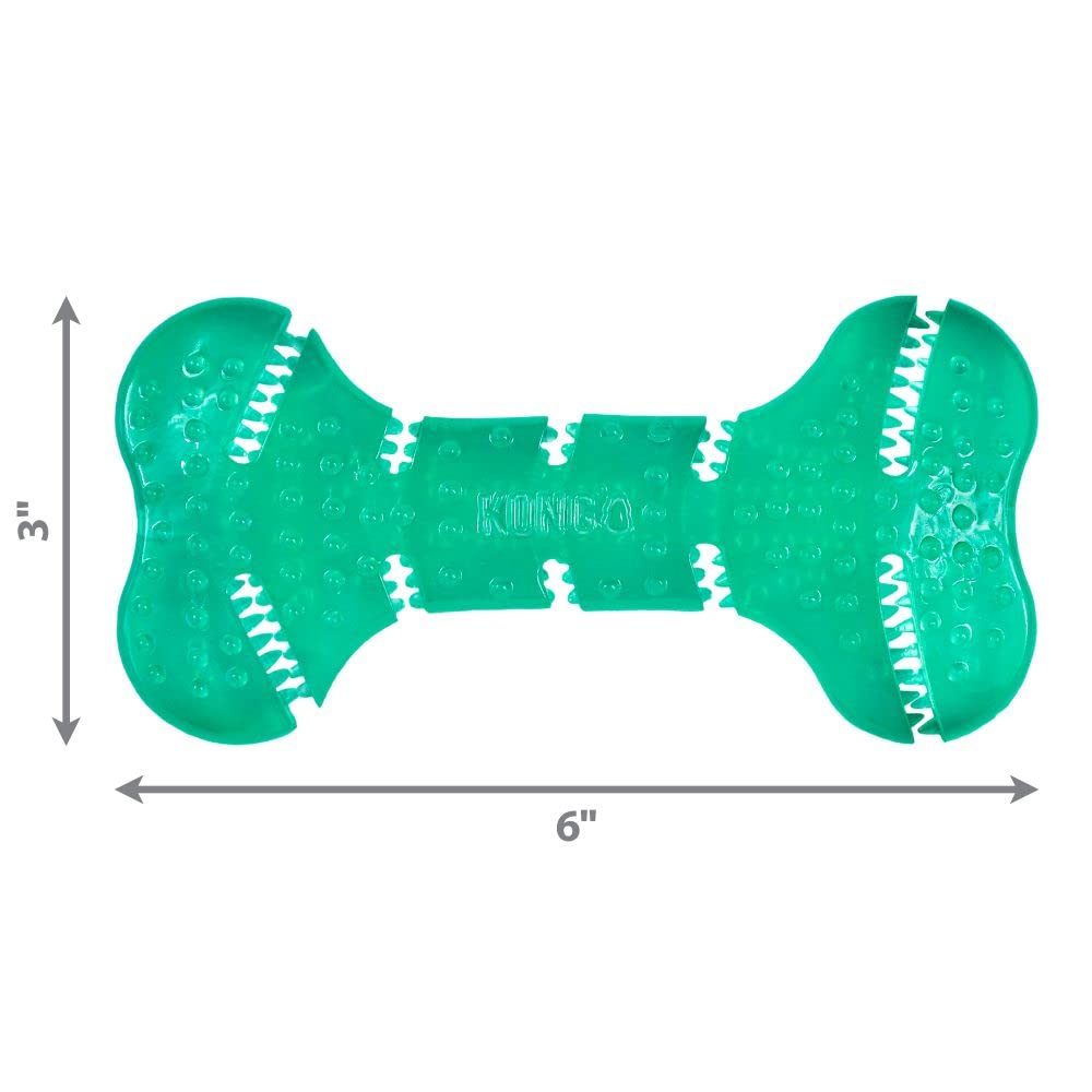 Foto 5 pulgar | Juguete Para Perros Kong Squeezz Dental Bone Para Limpiar Los Dientes - Venta Internacional.