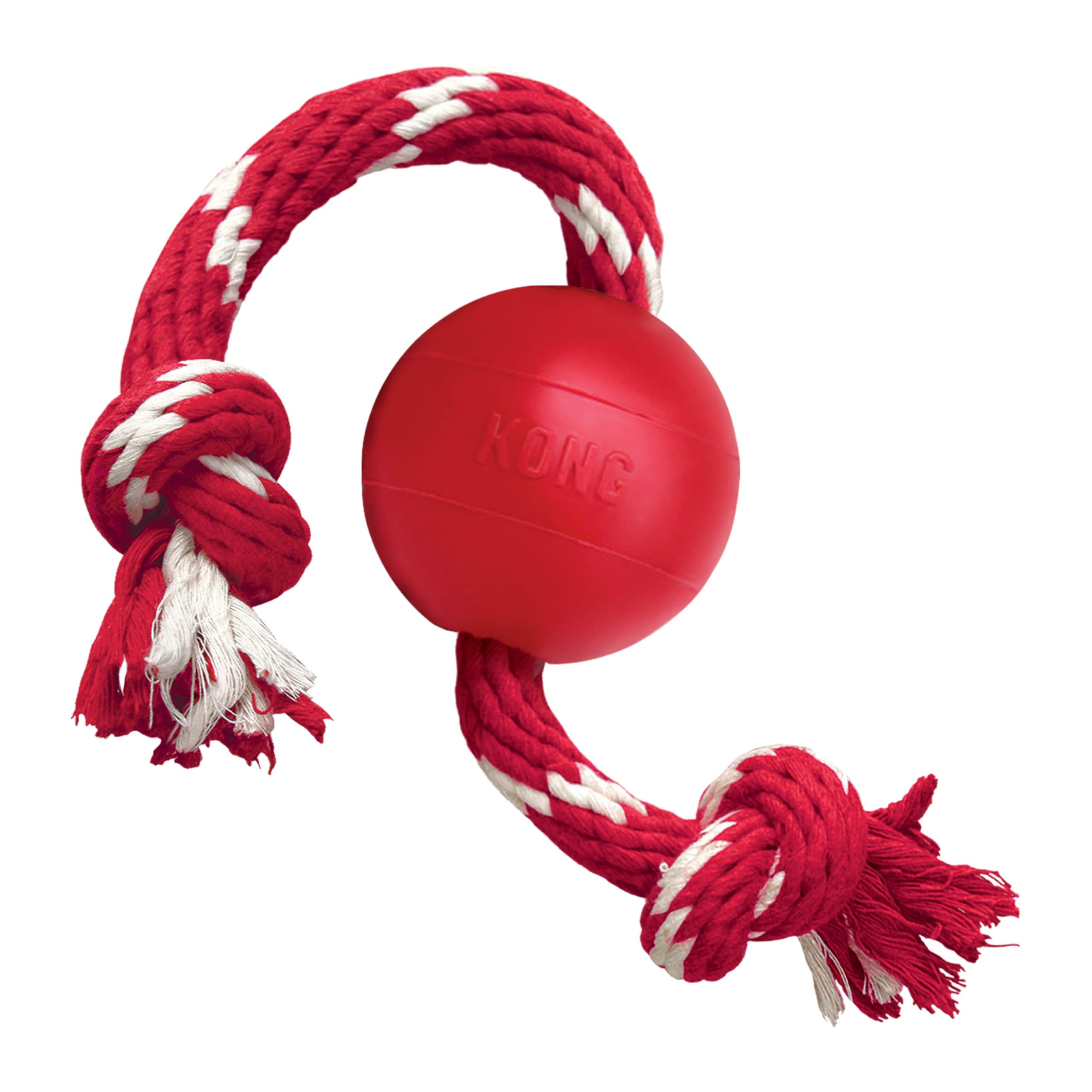 Foto 2 pulgar | Pelota Fetch Toy Kong Con Cuerda Para Perros Pequeños, Color Rojo - Venta Internacional.