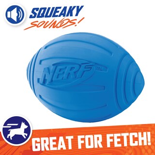 Foto 4 | Pelota De Fútbol Nerf Dog Ridged Con Chirriador Interactivo - Venta Internacional.