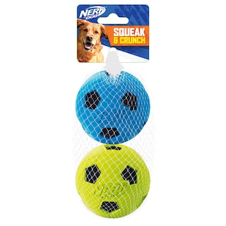 Foto 1 | Balón De Fútbol Para Perros Dog Toy Nerf Con Interactive Crunch, Paquete De 3 Pulgadas Y 2 - Venta Internacional.