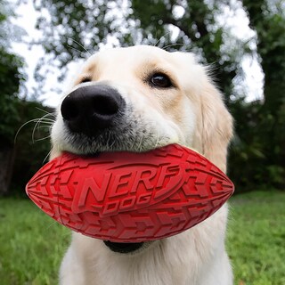 Foto 2 | Neumático Para Perros Nerf Dog Toy Con Chirriador Interactivo, Rojo - Venta Internacional.