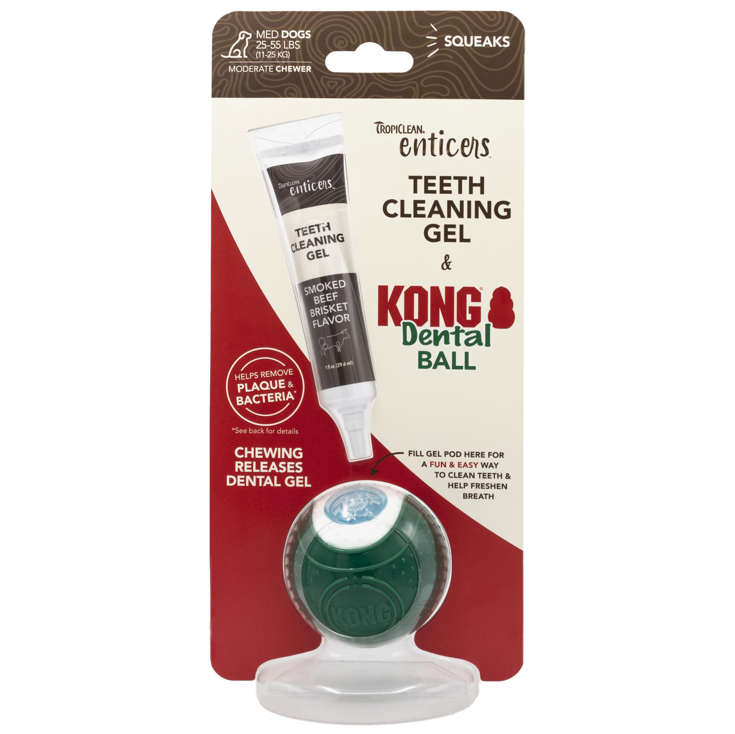 Foto 2 pulgar | Kit De Pelotas Dentales Tropiclean Enticers Kong Para Perros Medianos - Venta Internacional.