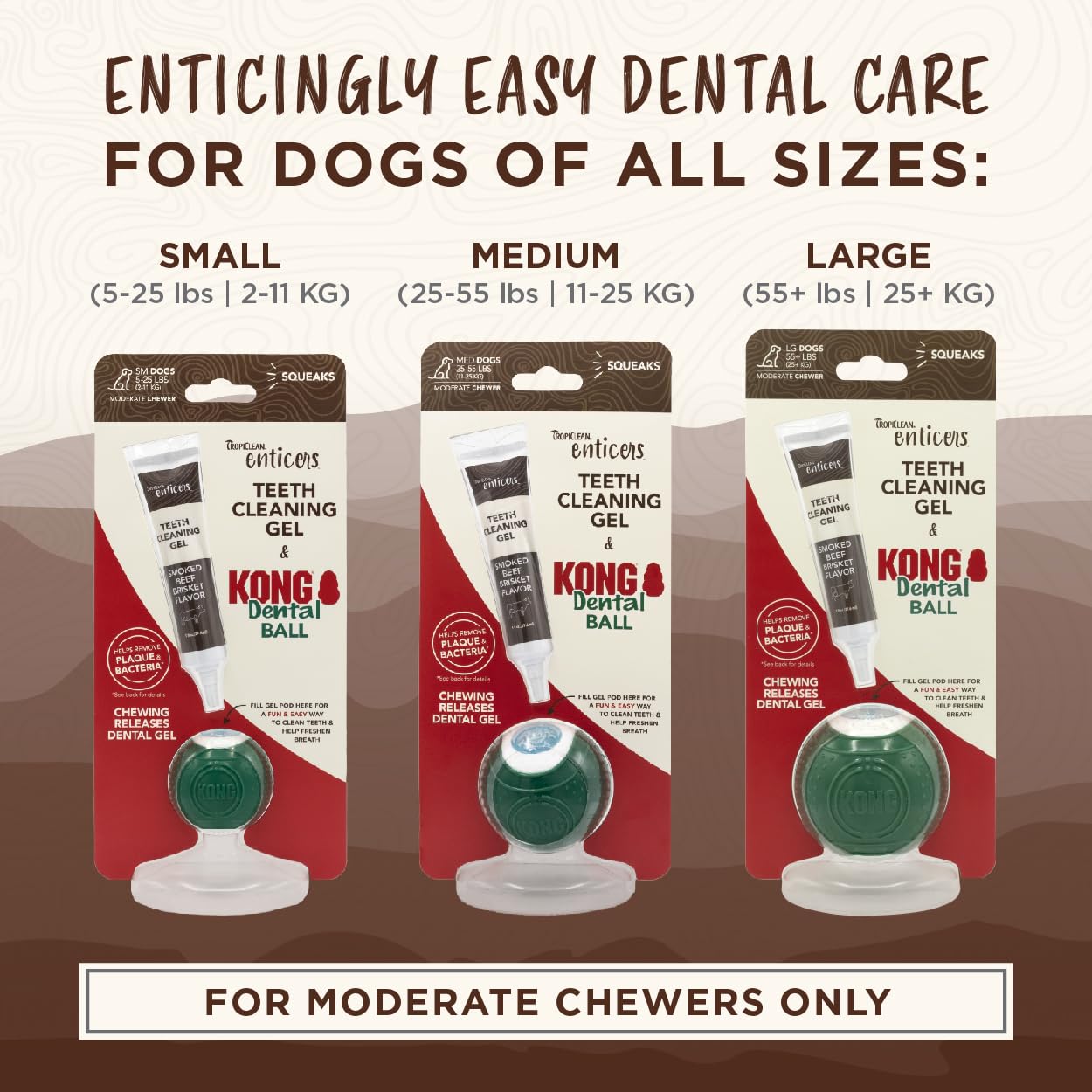 Foto 5 pulgar | Kit De Pelotas Dentales Tropiclean Enticers Kong Para Perros Medianos - Venta Internacional.