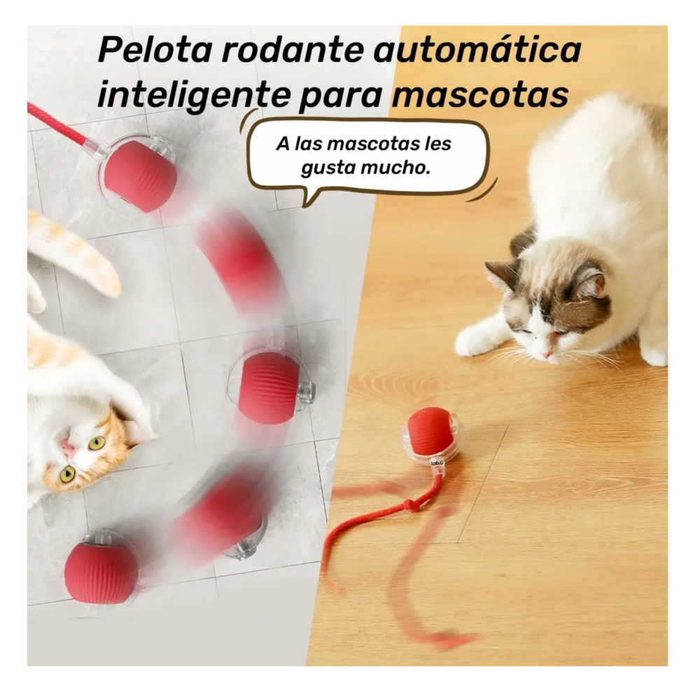Foto 5 pulgar | Pelota Interactiva Juguetes Eléctrica Lab.g, Rojo