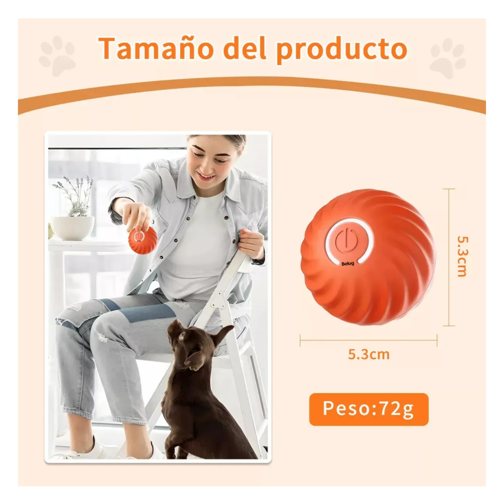 Foto 5 pulgar | Juguete Interactivo Para Mascotas Belug, Rojo