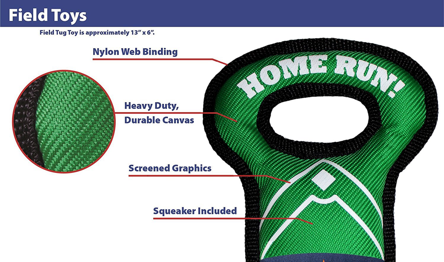 Foto 3 pulgar | Dog Toy Pets First Mlb Baltimore Orioles Beisbol Field - Venta Internacional.