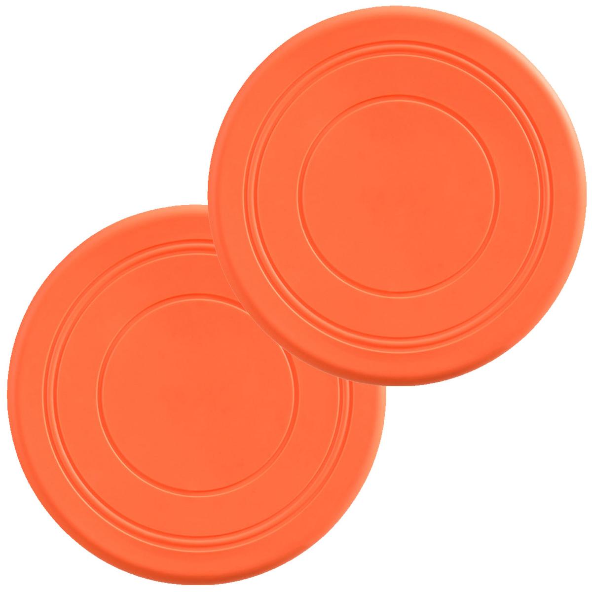 Frisbee De Largo Alcance Xtreamboom Mxyog-002 2 Piezas Naranja